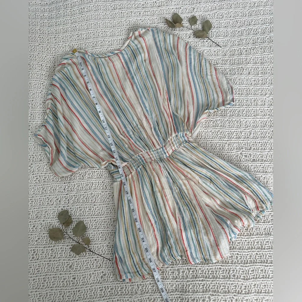 Urban Outfitters Short Sleeved Striped Romper - Picture 7 of 8